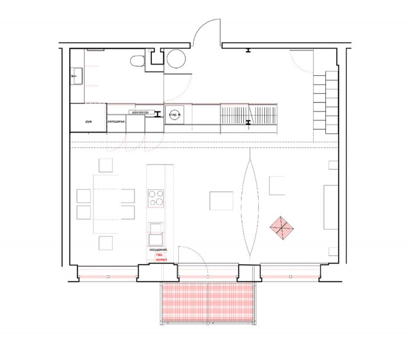 Plan d'un petit loft