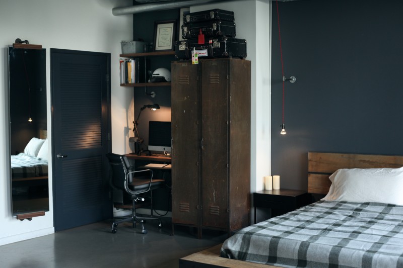 Chambre vintage du loft