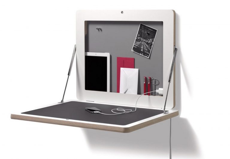 Bureau Mural Rabattable : 15 Meubles Pliables Astucieux