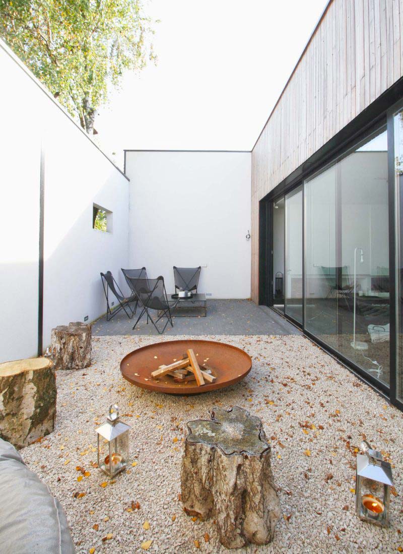 Terrasse du loft en longueur