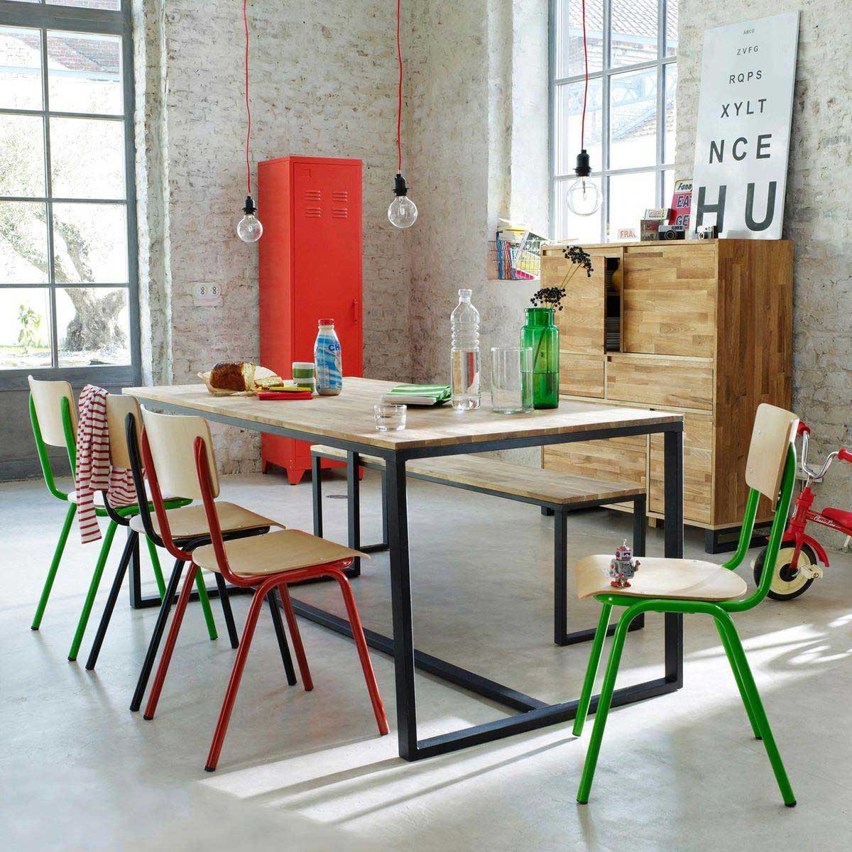 Table industrielle : 14 idées déco pour associer métal et bois