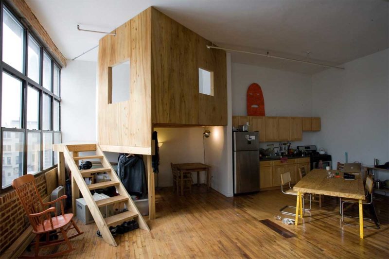 Une cabane dans un loft