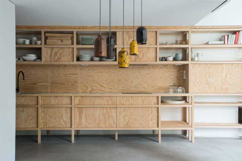 Cuisine contemporaine sur-mesure en bois