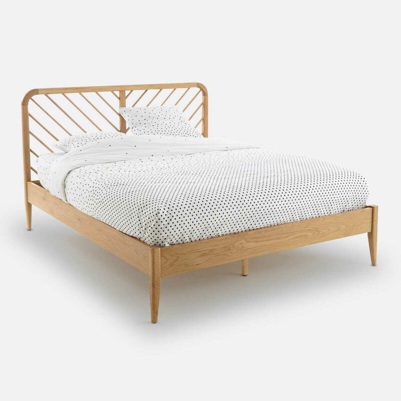 Lit contemporain en bois avec sommier la redoute french days