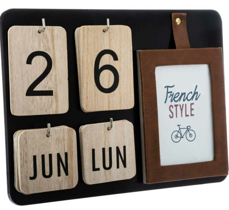 Calendrier perpétuel déco en bois