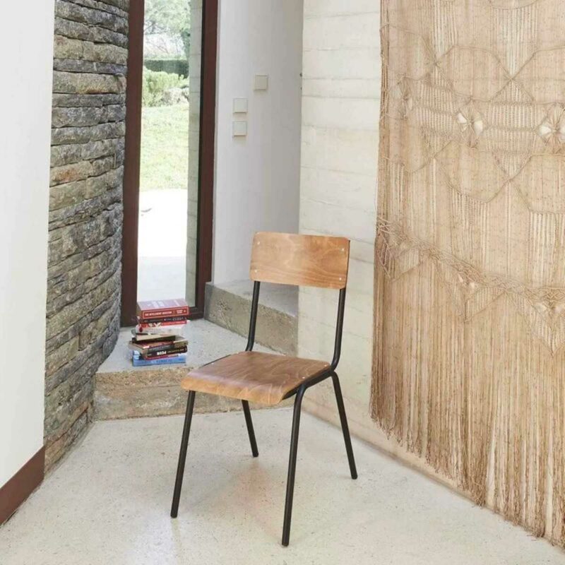 Chaise écolier en bois à petit prix